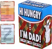 HI Hungry… I'm DAD, Dad Jokes Card Game for Kids, Card Games for Families Party Games, A Gift for Fathers with 594 Funny Jokes