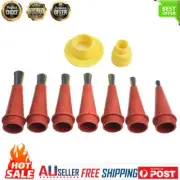 9pcs Caulk Nozzle With Base Stainless Steel Caulk Nozzle Sealant Finishing Tool