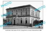 OLD 8x6 PHOTO OF BATHURST NSW BANK OF NSW GEORGE STREET c1880