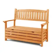 [Unbranded] Gardeon Outdoor Storage Bench Box Wooden Garden Ch