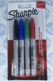 Sharpie Permanent Marker Fine Assorted (Pack of 4) S0810970