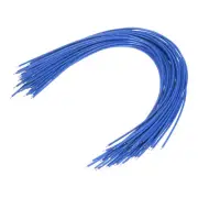 50PCS 20AWG Double-Ended Tinned Connector Wire 1 Pin 30CM Jumper Wire Blue