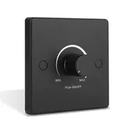 RV Light Dimmer Light Switch Control Panel 12-24V 5A Universal PWM Dimmer Low Voltage Dimmer Black