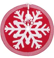 Snowflake Christmas Tree Skirt 24in