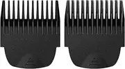 2 Professional Hair Trimmer Guards Cutting Guides Fits for Manscaped The Lawn Mower 4.0, Black Coded Trimmer Combs Replacement - Guard Number: #1 and #4 (Length: 1/8 inch and 1/2 inch)
