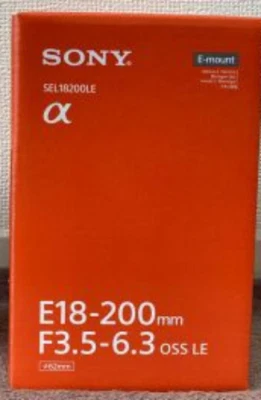 SONY E 18-200mm F3.5-6.3 OSS LE for E-mount Lens SEL18200LE New