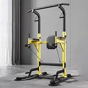 TT-YED Heavy-Duty Steel Power Tower Parallel Bar Station with Pull-Up Auxiliary Belt, 3-Level Height Adjustable, Load-Bearing Capacity 600Kg, Multi-Functional Home Fitness Equipment