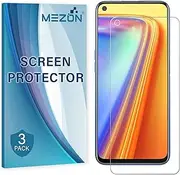 [3 Pack] MEZON Anti-Glare Matte Screen Protector Film for Realme 7 Pro – Case Friendly, Shock Absorption (Realme 7 Pro, Matte)