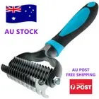 Dematting Rake for Dogs Cat Detangler Pet Dematting Comb Deshedding Brush
