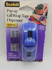 3M Scotch Pop-Up Handband One Hand Dispenser 75 Tape Strips Purple *Shelf Wear*
