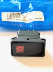 GENUINE OEM CLEVELAND 19994 ROCKER SWITCH DPDT AMBER LIGHTED