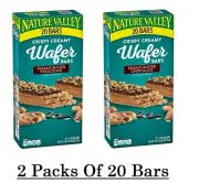 2 Packs Nature Valley Peanut Butter Chocolate Wafer Bar 20 ct 26 oz Each = 40 ct