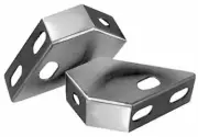 EMPI 9325 Mini/Micro Bumper Mount Light Brackets, Pair for VW Bug Up To 1971