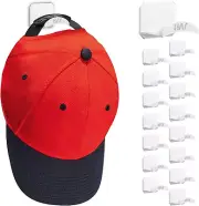 Hat Racks for Baseball Caps, Fashion Self-Adhesive Hat Hooks for Boys Girls Room