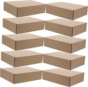 MAGICLULU Square Mailer Boxes 10 Pack Cardboard Flat Shipping Boxes for Moving Fundraising