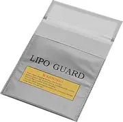 zolyet Lipo Battery Protection Bag Fireproof Explosion-proof Water-proof Safe Charging Storage Bag for Home Office Use Large Space Silver 1