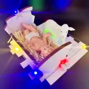 Jesus Manger Figurine Decorative with LED for Office Indoor Festival