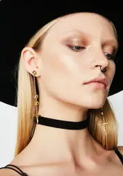 [Vanessa Mooney] The Faith Cross Earrings