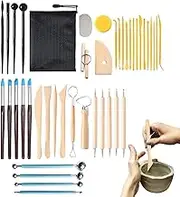 Clay Sculpting Tools | Adults Pottery Kit Ceramic Making Set,Sculpting Supplies Practical Clay Modeling Device for Sculptors Enthusiast Students