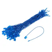 140Pcs Nylon Hang Tag String 6.7" Snap Lock Pins Loop Price Tag Blue