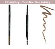 MUA Brow Define Micro Precision Eyebrow Pencil with Spooly in DARK BROWN Vegan