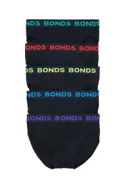 [Bonds] Bonds Men's 5 Pack Hipster Brief Size: Large L Multicolor