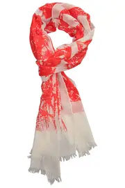 Oasis Tropical Design Tassel Scarf--MSD-SCOASI