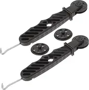 2pcs Screen Repair Tool Screen Roller Screens Window Roller Remover Screen Rolling Tool Portable Screen Windscreen Repair Hook Window Screen Repair Kit Black Metal