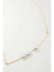 [Melissa Joy Manning] Melissa Joy Manning - 14-karat Recycled Gold Pearl Necklace - One size One size Gold