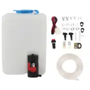 Universal Washer Kit Cleaning Pump 12V 1.8L Windshield Wiper Reservoir