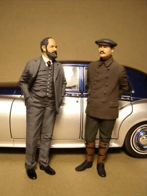 1/18 FIGURES CHARLES ROLLS HENRY ROYCE VROOM PAINTED MINICHAMPS PARAGON