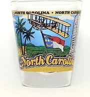 North Carolina State Wraparound Shot Glass Glassware