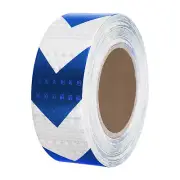 Reflective Tape, 2"x82 Ft Waterproof Reflective Tape, Arrow White Blue