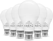 LUTW Bayonet Light Bulb, 60W Equivalent, Neutral White 4000K, 9W 900LM B22 LED Bulbs, BC A60 GLS Energy Saving LED Light Bulbs, Non-dimmable, Pack of 6