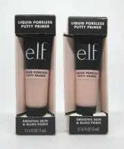 Lot (2) e.l.f. Cosmetics Liquid Poreless Putty Primer Universal Sheer mini
