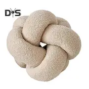 Pillow Manual Braided Knot Round Ball Shape Plush Elastic Sleeping Companion Sofa Couch Decoration Throw Pillow Photography Cushion