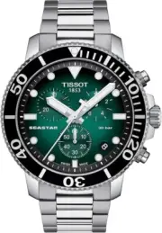 TISSOT Seastar 1000 Chronograph Green Dial Men's Watch T120.417.11.091.01