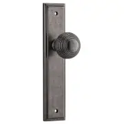 Guildford Knob Stepped Backplate Distressed Nickel