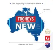 TOOHEYS NEW BEER AUSTRALIAN MAP STICKER DECAL NSW