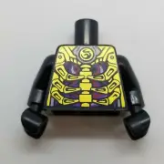 NEW LEGO | Minifigure Torso - Black Skeleton Ribs Gold Swirls (Overlord)