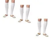3 Pair Lg/XL White Compression Copper Socks Support 20-30 mmHg Graduated Sock