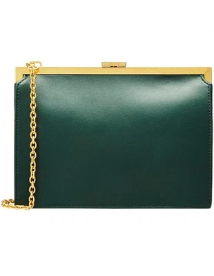 OROTON ICON FRAME LEATHER CLUTCH SHOULDER BAG - BRAND NEW $399