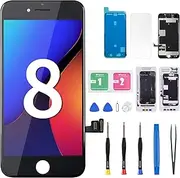 DGSCSMY for iPhone 8 / SE 2nd Generation Screen Replacement Black LCD Display for iPhone SE2 2020 3D Touch 4.7" Digitizer Full Assembly Repair Tools Fix Kit A1863 A1905 A1906 A2275 A2298 A2296