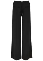 Courrèges Logo Jersey Track Pants - Black - S (UK8-10 / S) S (UK8-10 / S)