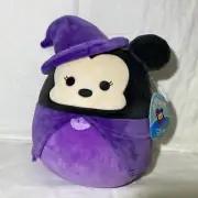 Squishmallows Disney Halloween 12" Minnie Mouse the Witch Plush Stuffed Toy NEW!
