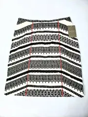 NWT Anthropologie Apparel Black White Work Skirt By Tabitha Size 2