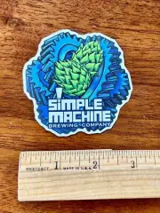 SIMPLE MACHINE BREWING BEER STICKER Brewery Phoenix Arizona Water Bottle Decal