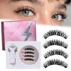 3D Lash Curler Eyelash Extension Magnetic Eyelashes Tweezers Set Reusable