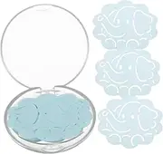 50 Pack Portable Soap Sheets Mini Travel Soap Slices for Body Hand Wash Essential Camping Hiking Kit Petal Elephant Design Sanitary Compact