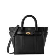 [Mulberry] Micro Zipped Bayswater Black Micro Classic Grain